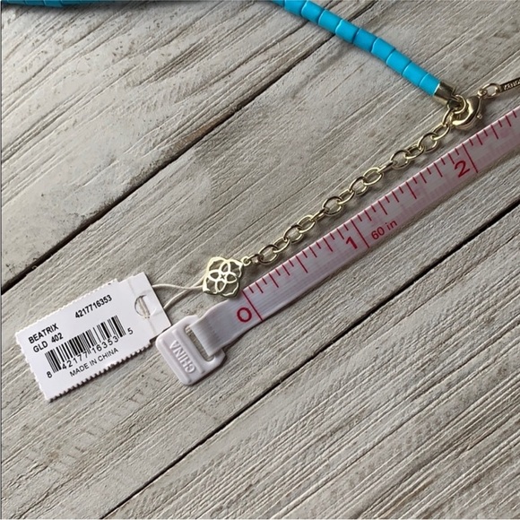 Kendra Scott Beatrix Aqua Blue Howlite Pendant Necklace New with tags! - Picture 6 of 12